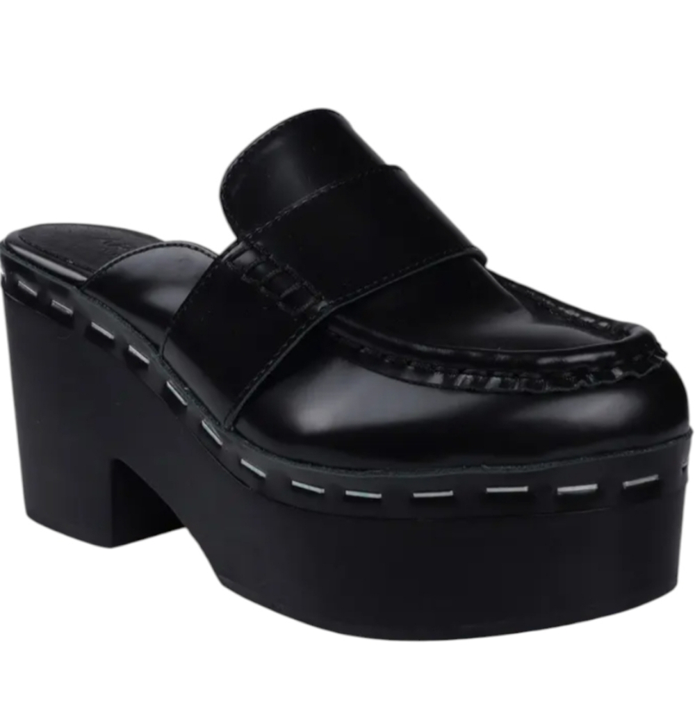 Artisan Crafted by Zigi Tally Platform Mule  In Black ..Size 9